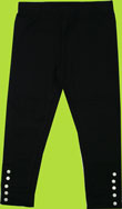 Me Too Felippa Bam Black Leggings w/Button Hem