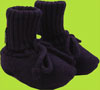 Melton Deep Purple Wool Booties