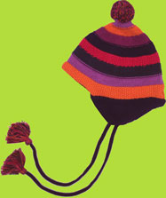 Melton Girl Multi Stripe Jersey Lined Cotton Hat