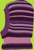 Melton Purple Multistripe Open Face Ski Mask for babies