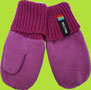 Melton Magenta and Purple Cotton Baby Mittens w/Lining