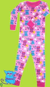 New Jammies Organic Cotton Kids Pajamas - Starry Night Owls Children's Pajamas