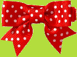 No Slippy Hair Clippy Red and White Polka Dot Hair Clip for Baby and Toddler