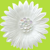 No Slippy Hair Clippy Jane Large Sequin Flower Clip