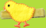 Zahara Yellow Chick Hair Clip for Toddler and Girl