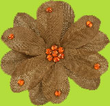No Slippy Hair Clippy Kaia Brown Large Lily Flower Hair Clip 