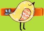Yellow Raven Sweet Baby Bird Hair Clip for Toddler and Girl 