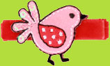 Red Raven Sweet Baby Bird Hair Clip for Toddler and Gir