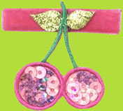 Jenna Hot Pink Sequin Hair Clip for Girls