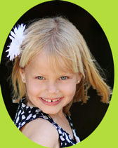 Childrens White Flower Hair Clip