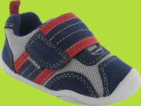 Pediped Grip n Go Adrian Navy/Grey/Red Athletic Shoe