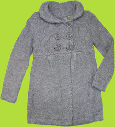 Petit Lem Paris Ballet Grey Soft Sweater Coat 