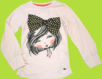 Petit Lem Luxury Lane Skin Pink L/S Tee w/Ruching 