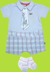 Petit Lem Rock My World Shortall and Sock Set 