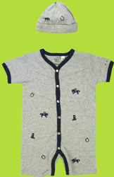 Petit Lem Cowboy Romper and Hat set