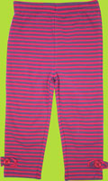 Petit Lem Winterland Striped Leggings with Bows