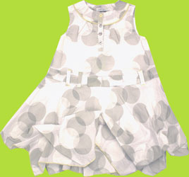 Petit Lem Signature Nautical Chic Dots Dress 