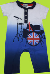 Petit Lem London Star Short Sleeve Coverall 