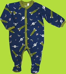 Petit Lem Space Ship Footie 