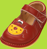 Pipsqueaks Dark Red Ladybug Mary Jane