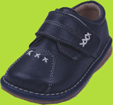 Pipsqueaks Navy Shoe with White Stitching