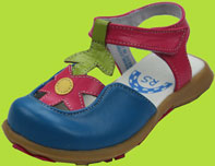 Royal Blue Children's Sandal w/Flower Cutout