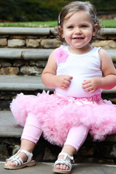White Knit Tank Top w/Pink Flower