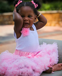 RuffleButts Pink Precious Petti Skirt