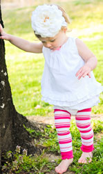 RuffleButts White Ruffled Summer Swing Top