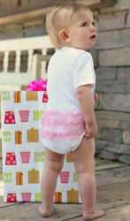 Ruffle Butts White So Loved One-Piece - Back View