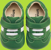 See Kai Run Smaller Hayden Green Trainer with Stripes 