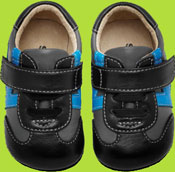 See Kai Run Kai Mini Grey/Black/Electric Blue K Trainer