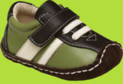 green baby boy shoes