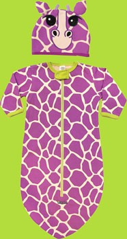 Sozo Giraffe Bunting Bag and Cap Set