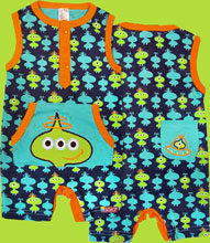 SoZo Little Green Men Shorts Romper