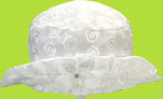 Sweet Baby Jess White Eyelet Summertime Hat