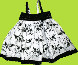 Sweet Baby Jess Black and White En Vogue Dress