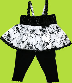 Sweet Baby Jess Black and White En Vogue Set