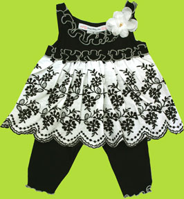 Sweet Baby Jess Black and White Looking Good Angel Set