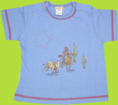 Tangerine Western Boy Blue Star Cowboy Tee