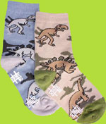 Tic Tac Toe Fierce Dino Socks 