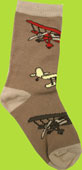 Tic Tac Toe Khaki Catchi'n Air Socks