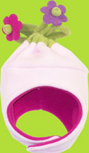 Tuff Cookie Pink Fleece Edelweiss Hat