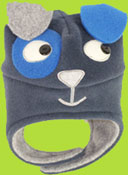 Tuff Kookooshka Grey "Fido" Baby Fleece Hat