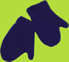 Tuff Kookooshka Blue Fleece Children's Mittens 