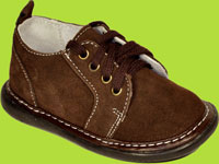 Wee Squeak Brown Suede Squeaky Lace Up Shoe 