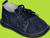 Wee Squeak Navy Suede Squeaky Lace Up Shoe 
