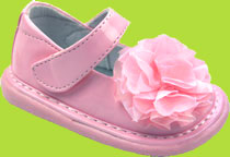 Wee Squeak Light Pink Peony MaryJane 