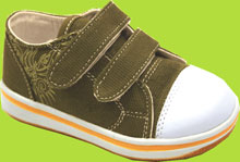 Wee Squeak Slate Tattoo Velcro Tennis Shoe 