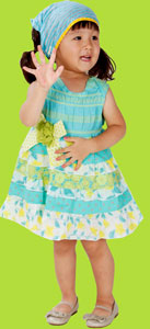 ZaZa Couture Lemon Meringue Tiered Girls Dress on Toddler
